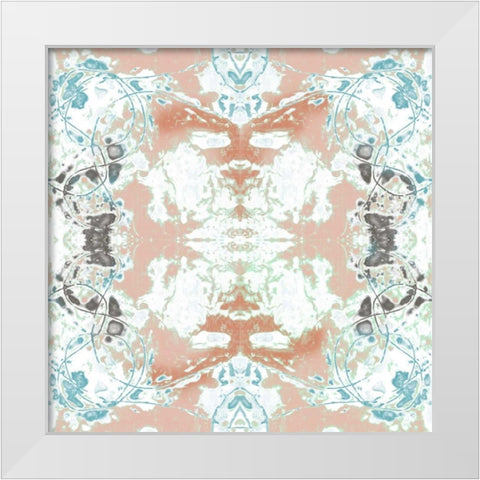 Pretty Mirror I White Modern Wood Framed Art Print by Goldberger, Jennifer