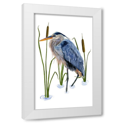 Beside the Lake I White Modern Wood Framed Art Print by Wang, Melissa