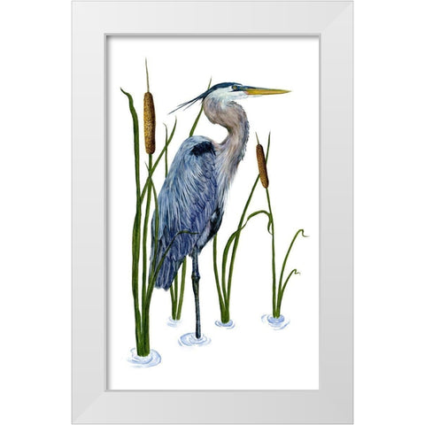 Beside the Lake II White Modern Wood Framed Art Print by Wang, Melissa