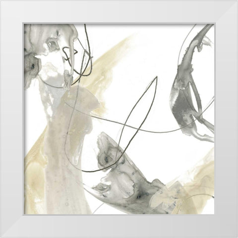 Monochrome Momentum I White Modern Wood Framed Art Print by Vess, June Erica