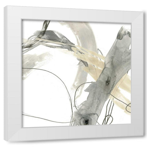 Monochrome Momentum III White Modern Wood Framed Art Print by Vess, June Erica