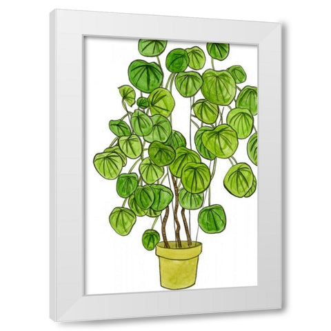 Potted Jungle II White Modern Wood Framed Art Print by Wang, Melissa