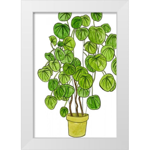 Potted Jungle II White Modern Wood Framed Art Print by Wang, Melissa