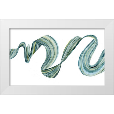 Ribbon Stream I White Modern Wood Framed Art Print by Popp, Grace