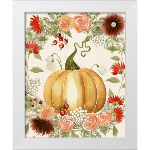 Red Autumn I White Modern Wood Framed Art Print by Popp, Grace