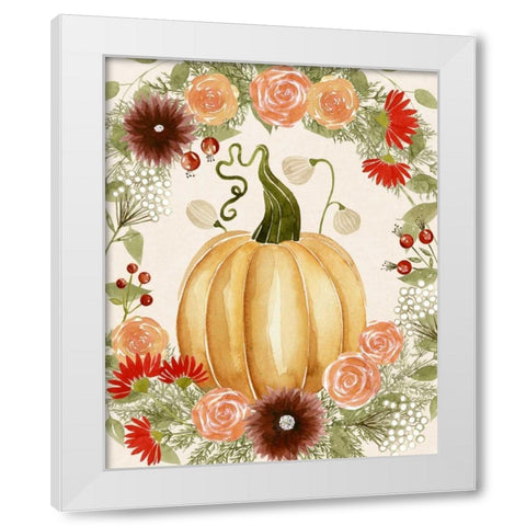 Red Autumn II White Modern Wood Framed Art Print by Popp, Grace