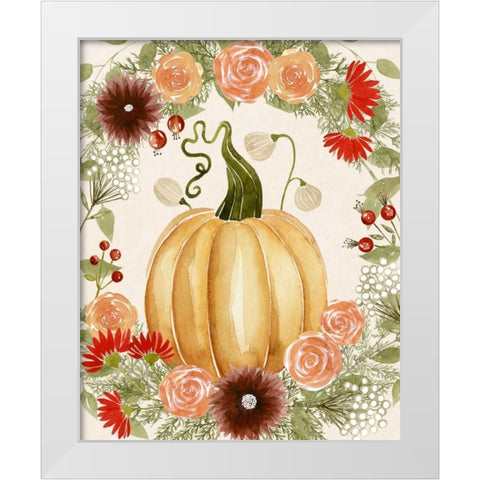 Red Autumn II White Modern Wood Framed Art Print by Popp, Grace