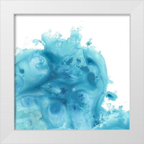 Splash Wave I White Modern Wood Framed Art Print by Vess, June Erica