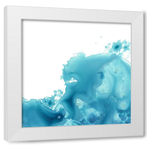 Splash Wave II White Modern Wood Framed Art Print by Vess, June Erica