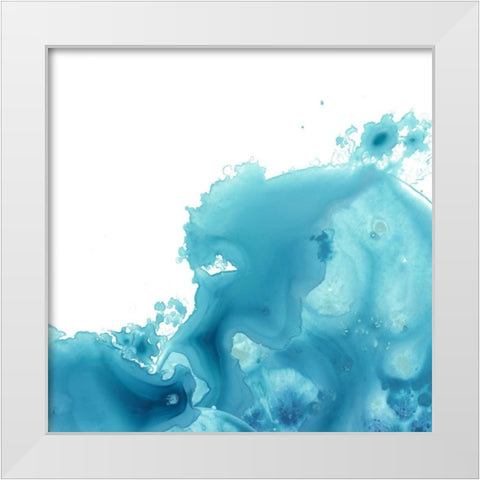 Splash Wave II White Modern Wood Framed Art Print by Vess, June Erica