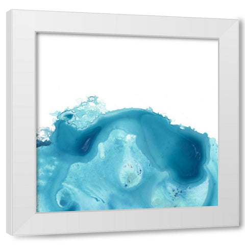 Splash Wave IV White Modern Wood Framed Art Print by Vess, June Erica