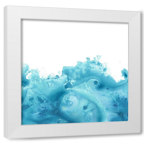 Splash Wave VI White Modern Wood Framed Art Print by Vess, June Erica