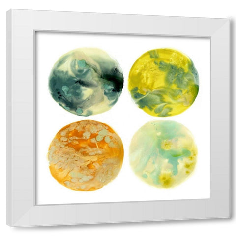 Planetary VI White Modern Wood Framed Art Print by Vess, June Erica