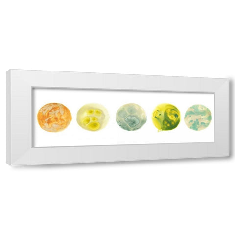 Planetary VIII White Modern Wood Framed Art Print by Vess, June Erica