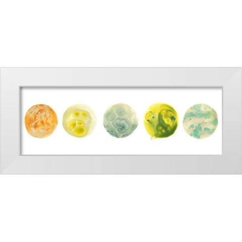 Planetary VIII White Modern Wood Framed Art Print by Vess, June Erica
