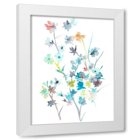 Spring Soiree I White Modern Wood Framed Art Print by Zarris, Chariklia