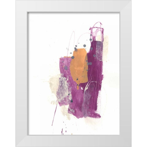 Slipstream I White Modern Wood Framed Art Print by Vess, June Erica