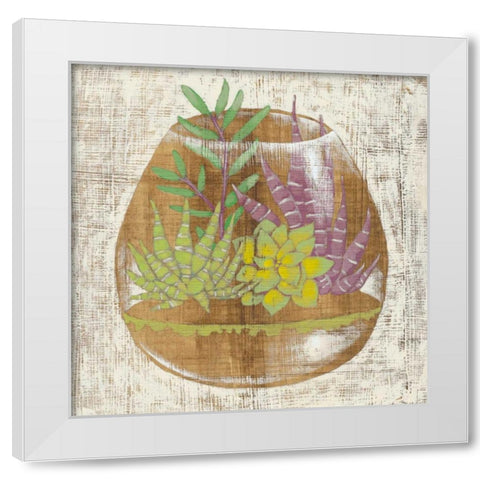 Glass Garden II White Modern Wood Framed Art Print by Zarris, Chariklia