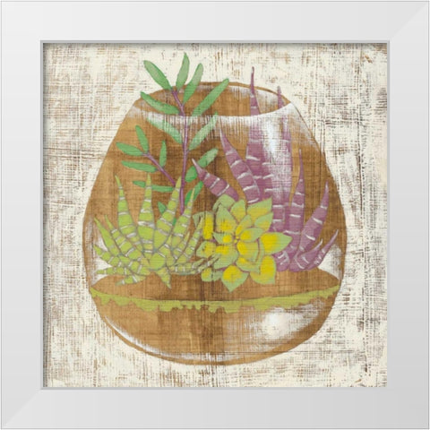 Glass Garden II White Modern Wood Framed Art Print by Zarris, Chariklia