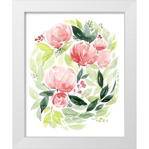 Buoyant Bouquet I White Modern Wood Framed Art Print by Popp, Grace