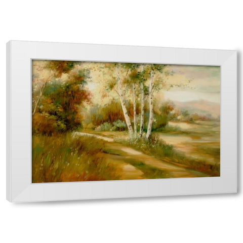 Eventide 9 White Modern Wood Framed Art Print by Dag, Inc.