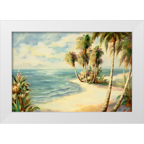 Tropical 8 White Modern Wood Framed Art Print by Dag, Inc.