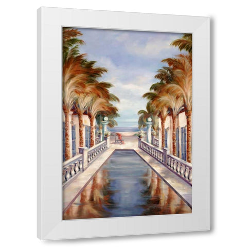 Tropical 14 White Modern Wood Framed Art Print by Dag, Inc.