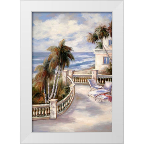 Tropical 16 White Modern Wood Framed Art Print by Dag, Inc.
