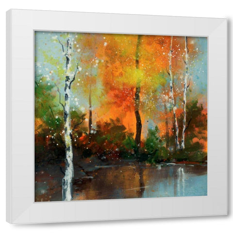 Hinterland 7 White Modern Wood Framed Art Print by Dag, Inc.