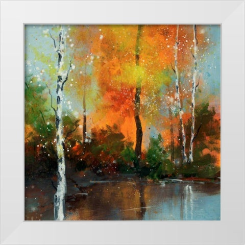 Hinterland 7 White Modern Wood Framed Art Print by Dag, Inc.
