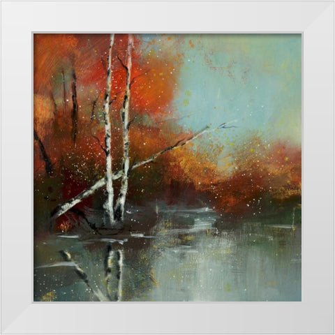 Hinterland 8 White Modern Wood Framed Art Print by Dag, Inc.