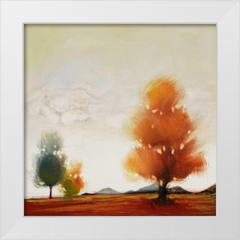 Hinterland 12 White Modern Wood Framed Art Print by Dag, Inc.
