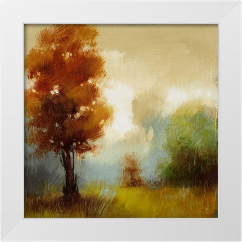 Hinterland 15 White Modern Wood Framed Art Print by Dag, Inc.