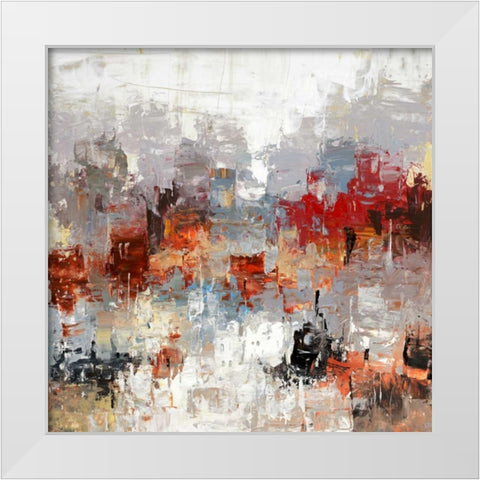 Metro Life 7 White Modern Wood Framed Art Print by Dag, Inc.