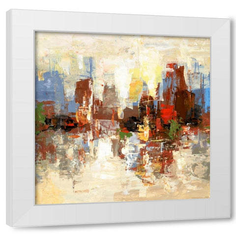 Metro Life 8 White Modern Wood Framed Art Print by Dag, Inc.