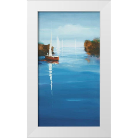 Set Sail 10 White Modern Wood Framed Art Print by Dag, Inc.