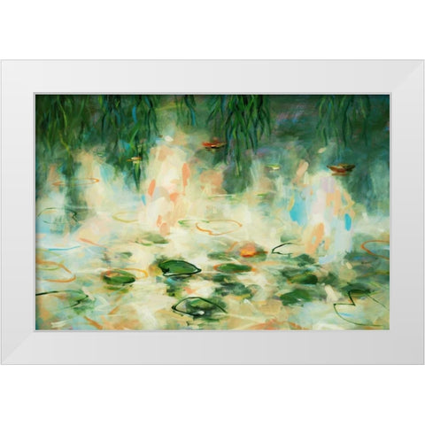 Solstice 9 White Modern Wood Framed Art Print by Dag, Inc.