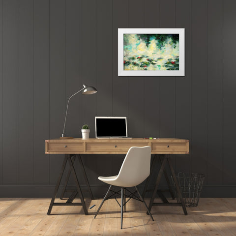 Solstice 10 White Modern Wood Framed Art Print by Dag, Inc.