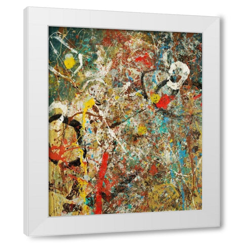 Tango 59 White Modern Wood Framed Art Print by Dag, Inc.