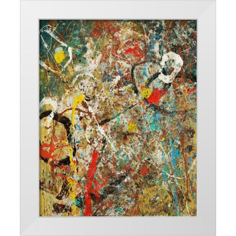Tango 59 White Modern Wood Framed Art Print by Dag, Inc.