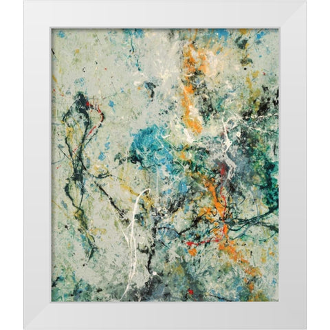 Tango 63 White Modern Wood Framed Art Print by Dag, Inc.