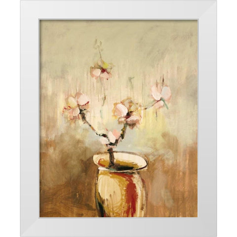 Vivo Floral 17 White Modern Wood Framed Art Print by Dag, Inc.