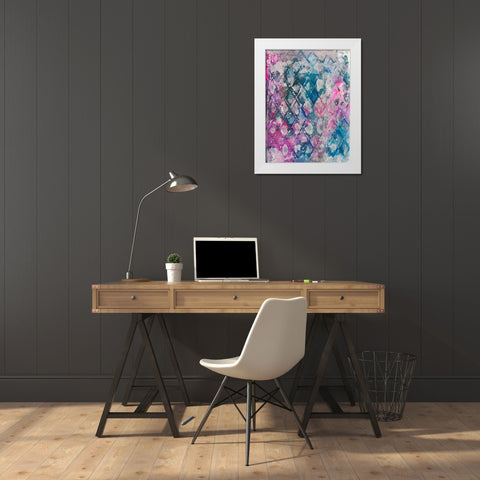 Wired For Spring II White Modern Wood Framed Art Print by Combs, Joyce
