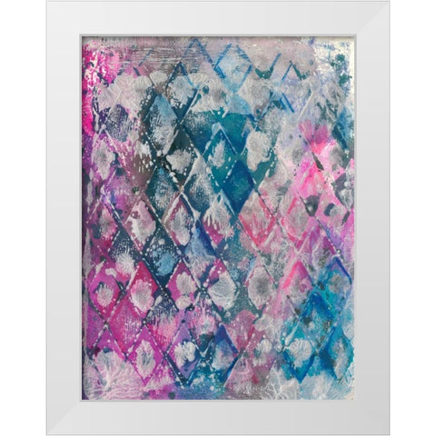 Wired For Spring II White Modern Wood Framed Art Print by Combs, Joyce