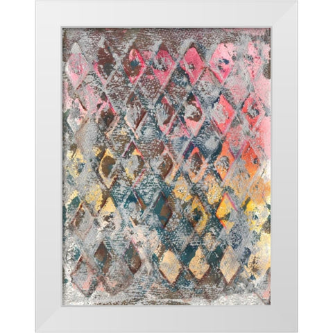 Wired For Spring III White Modern Wood Framed Art Print by Combs, Joyce