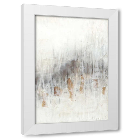 Neutral Wave II White Modern Wood Framed Art Print by Goldberger, Jennifer
