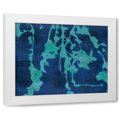 Brackish Flowers II White Modern Wood Framed Art Print by Moore, Regina