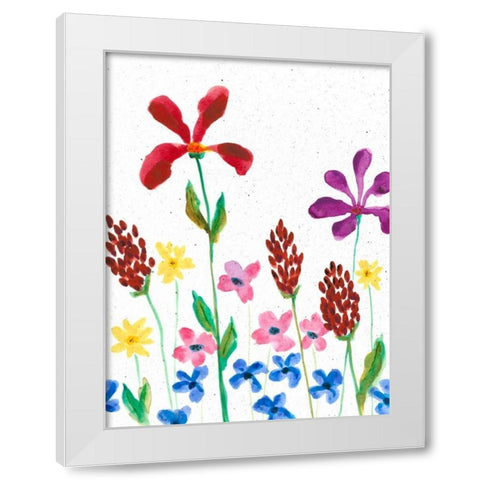 Vivid Whimsy II White Modern Wood Framed Art Print by Moore, Regina
