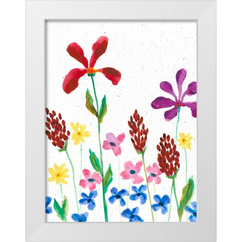 Vivid Whimsy II White Modern Wood Framed Art Print by Moore, Regina