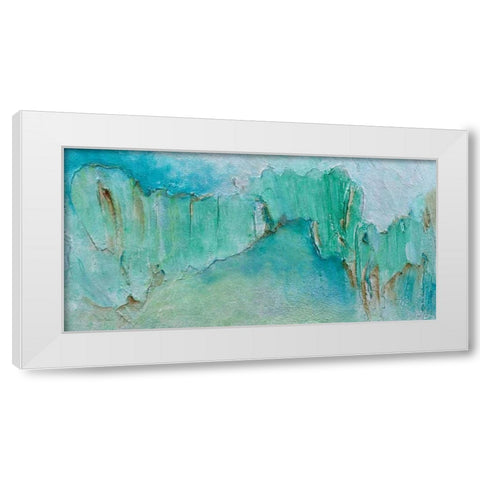 Break Through I White Modern Wood Framed Art Print by Finch, Sheila